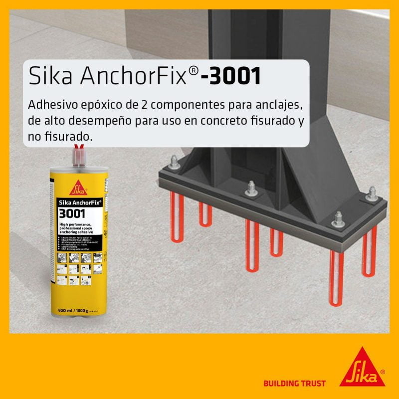 Keo khoan cấy thép Sika AnchorFix-3001