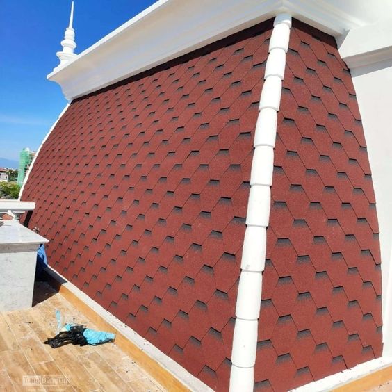 TẤM LỢP BITUM PHỦ ĐÁ TỔ ONG MÀU ĐỎ GẠCH