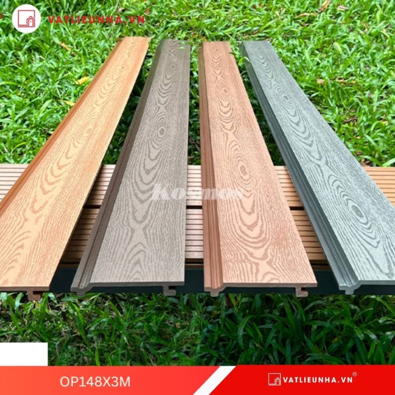 Tấm ốp gỗ nhựa trang trí ngoài trời Kosmos OP148X3M/2,2M