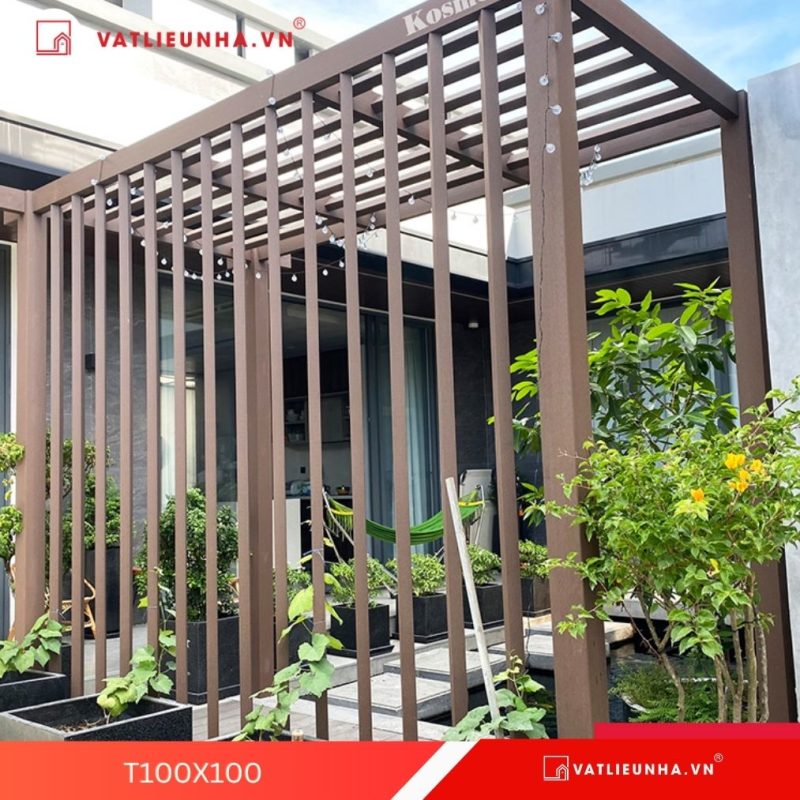 Trụ gỗ nhựa Pegola Kosmos T100X100