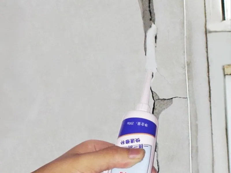 Keo trám vết nứt tường ngoài trời, trong nhà