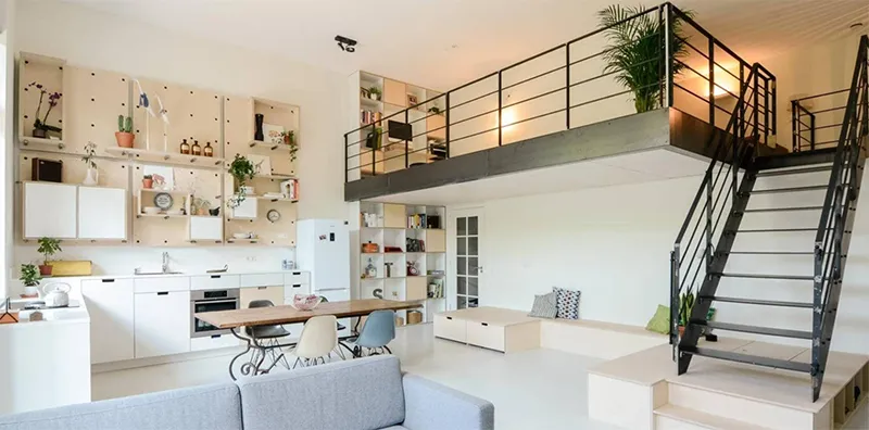 Gác lửng cho nhà trần thấp - Giải pháp tối ưu