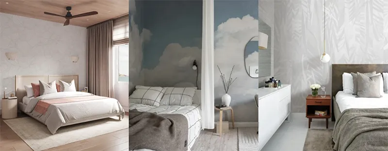 Giấy dán tường phòng ngủ