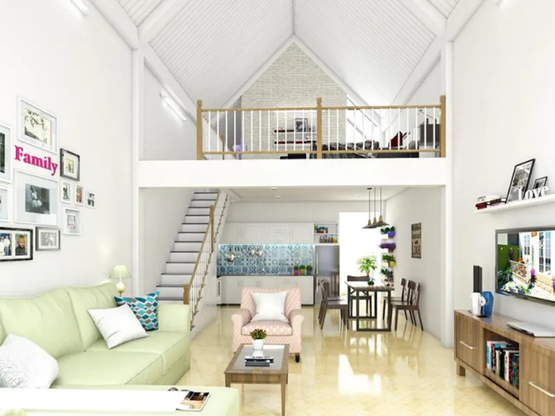 Điều kiện có thể Thiết kế phòng ngủ nhỏ có gác lửng