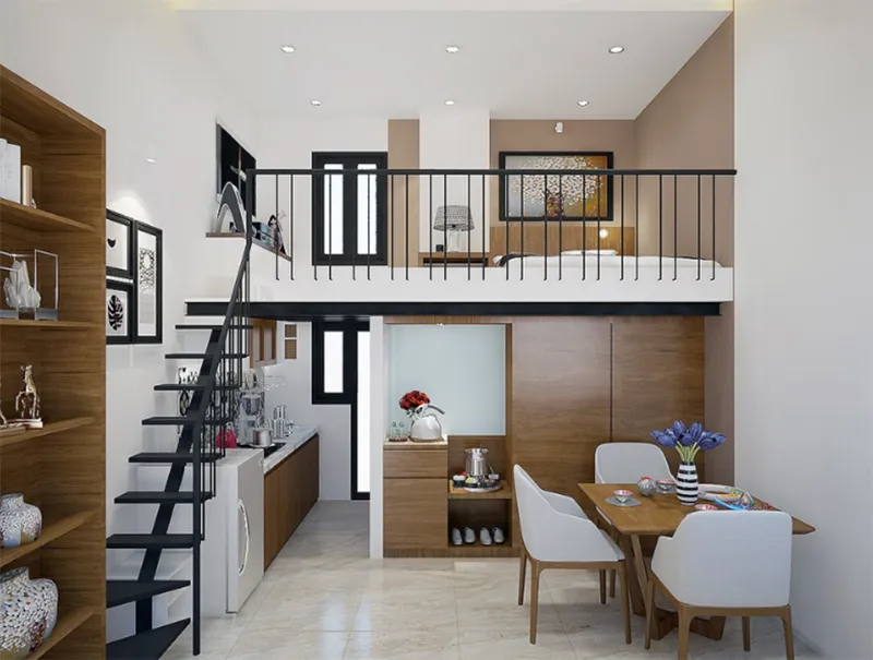 Thiet ke phong ngu nho co gac lung 9