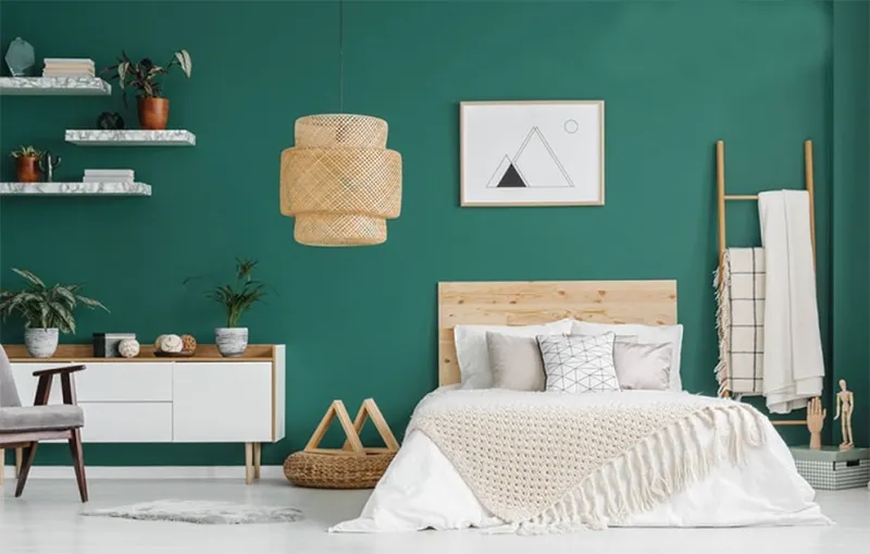 Ý nghĩa của sơn nhà màu xanh ngọc trong phong thủy