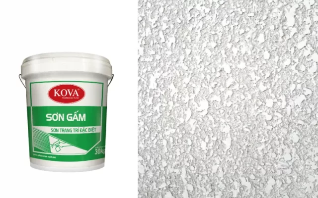 phun gấm tường, kỹ thuật sơn gai gấm