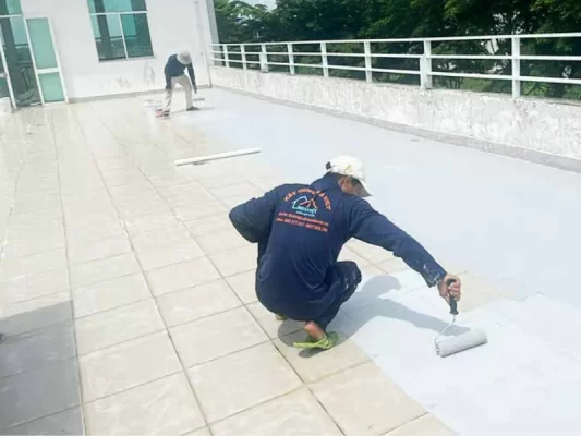 3 cách chống thấm sân thượng đã lát gạch hiệu quả