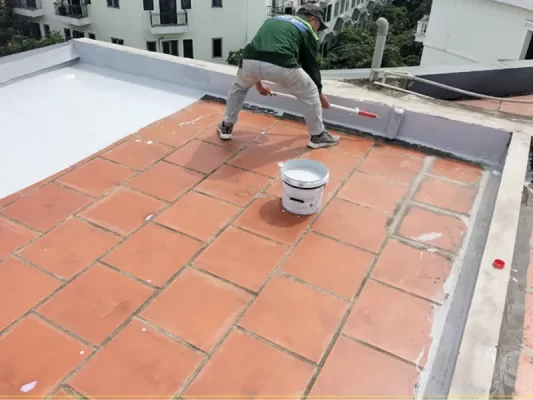 3 cách chống thấm sân thượng đã lát gạch hiệu quả