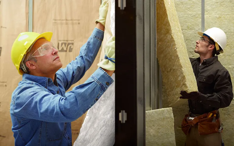 So sánh bông khoáng với bông thủy tinh