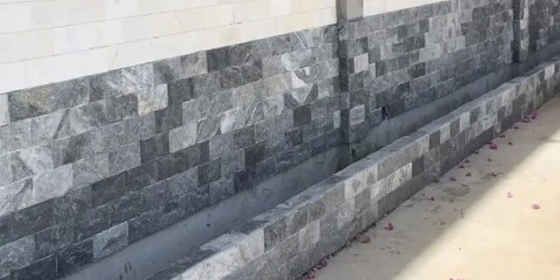 Ốp chân tường bằng đá 