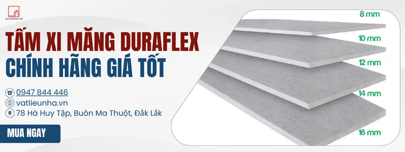 Tấm xi măng Duraflex Vĩnh Tường