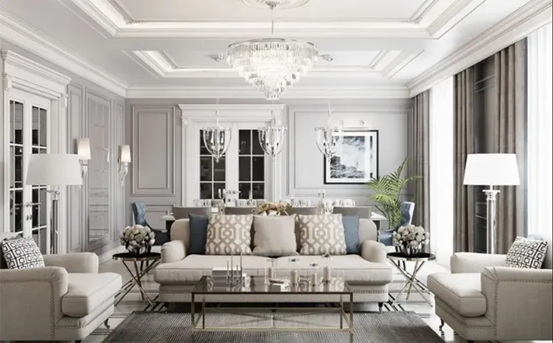 Kích thước trần thạch cao giật cấp