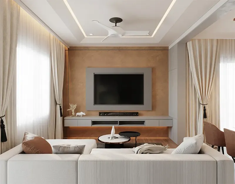 Kích thước trần thạch cao giật cấp