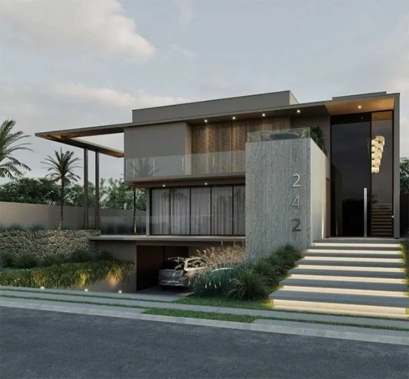 Mẫu nhà cấp 4 có tầng hầm đẹp