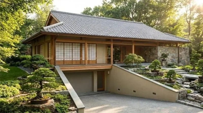 Mẫu nhà cấp 4 có tầng hầm đẹp, hiện đại