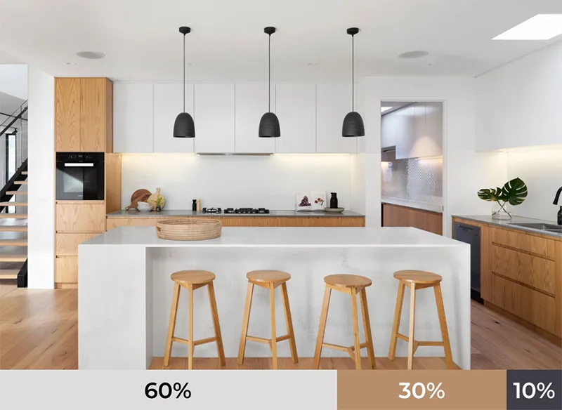 Phoi ba mau trong thiet ke nha. noi that 4