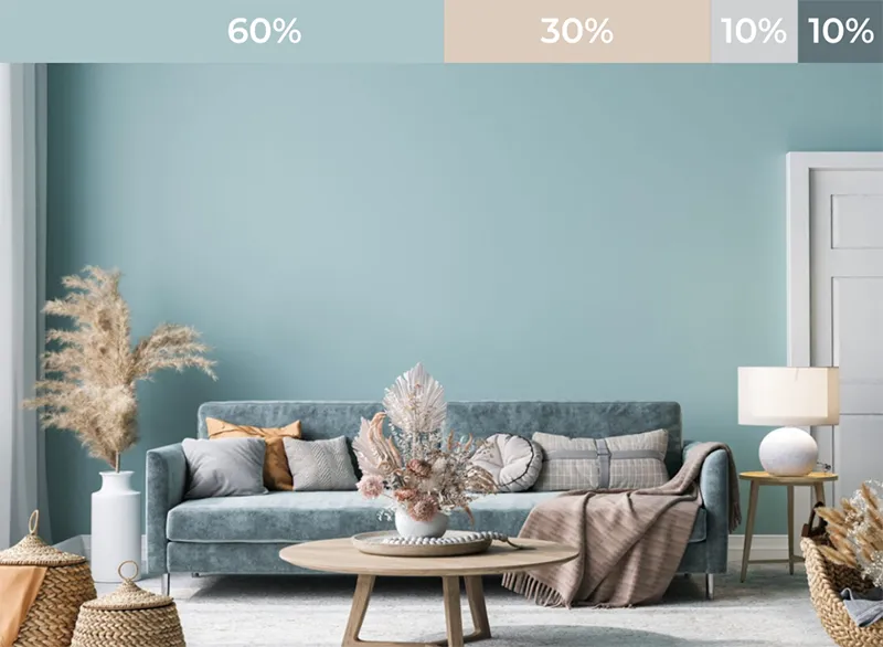 Phoi ba mau trong thiet ke nha. noi that 5