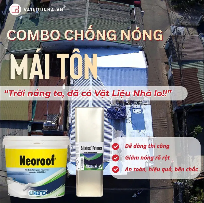 Vì sao nên chọn sơn chống nóng mái tôn Neoroof?