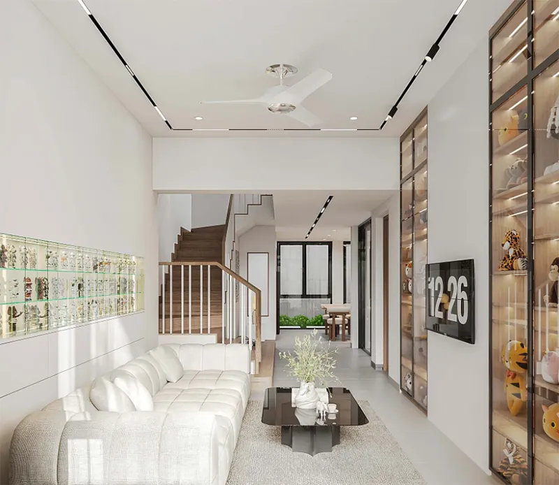 cầu thang nên xây bên trái hay bên phải nhà