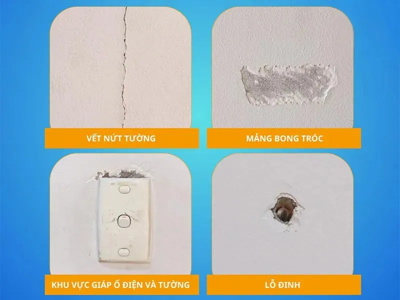Keo vá tường chống thấm