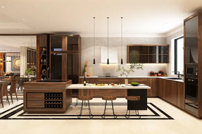 Màu sắc phù hợp cho bếp nhà hướng Tây Nam