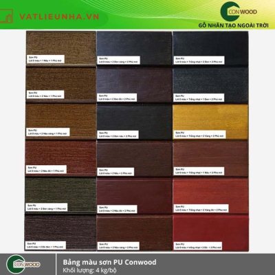 Bảng Màu Sơn PU Conwood