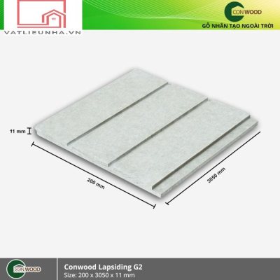 Thanh ốp tường Conwood Lap Siding 8'' G2  11x200x3050mm