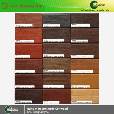 Bảng Màu Sơn Conwood Giả Gỗ Wcp-01