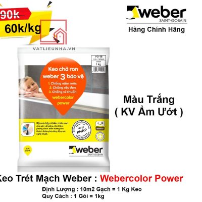 keo tret mach weber power trang