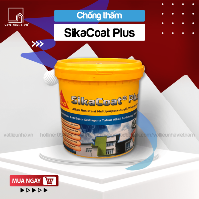 Sikacoat Plus - Sơn Chống Thấm Tường Gốc Acrylic, Chống Kiềm