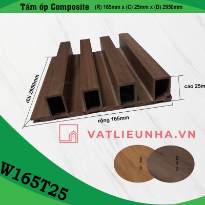 Thanh lam trần gỗ nhựa Composite W165T25