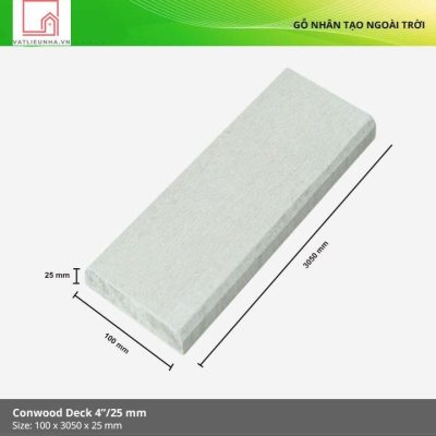 Thanh lót sàn Conwood Deck 4'' 100x3050x25mm