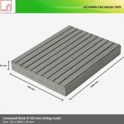 Thanh lót sàn Conwood Deck 6''150x3050x25mm