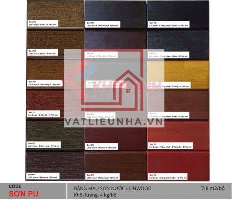 Bảng Màu Sơn PU Conwood