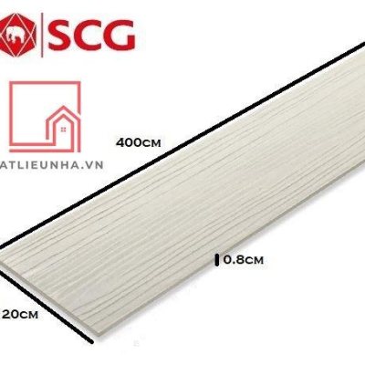 Thanh Smartwood ốp tường 20x400x0,8cm - Vuông cạnh