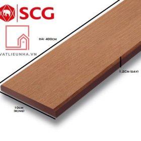 Thanh hàng Rào và Cổng SCG SmartWood Fence Plank 10x400x1,2cm