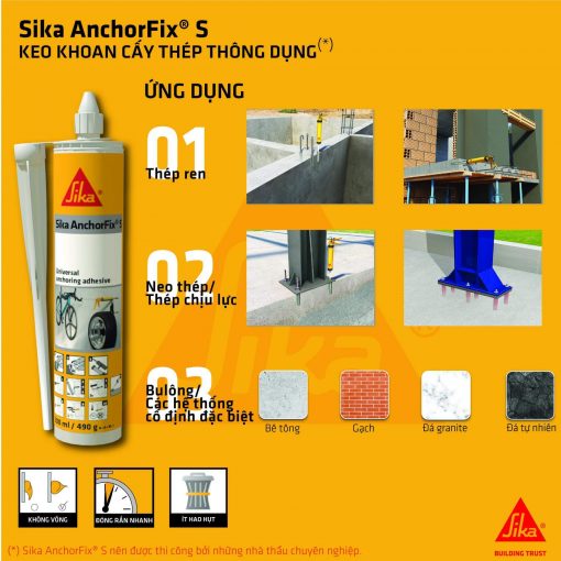 ung dung sika anchorfix S 300ml keo cay thep