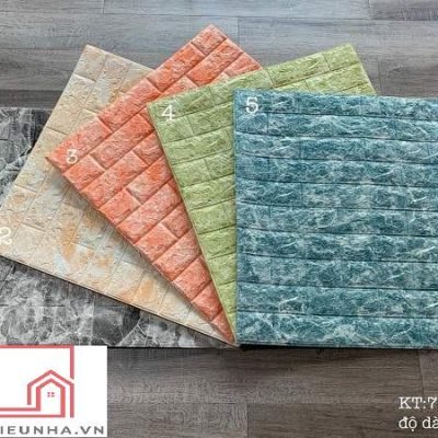 Xốp dán tường giả đá.
