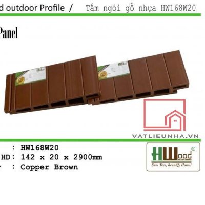Lam gỗ nhựa ngoài trời HW168W20.