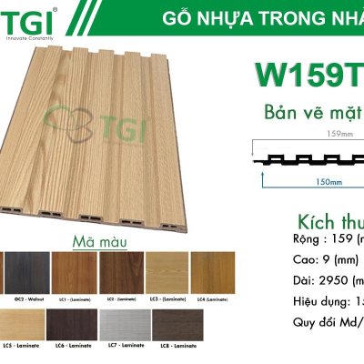 Lam gỗ Nhựa Trong Nhà W159T9