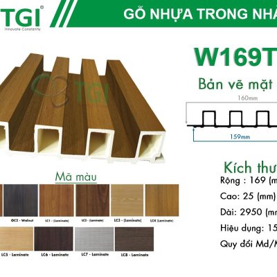 Lam Nhựa Giả Gỗ Ốp Tường TGI - W169T25