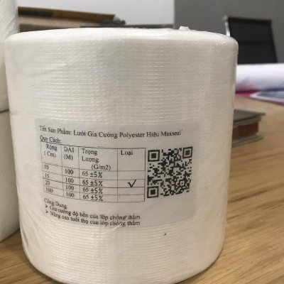 Vải gia cường Polyester 15 cm x 100m
