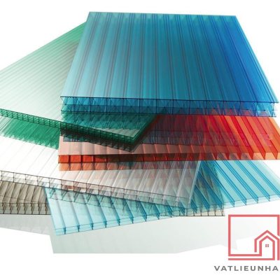 Tấm lợp lấy sáng Polycarbonate Trắng/Xanh - BAYER