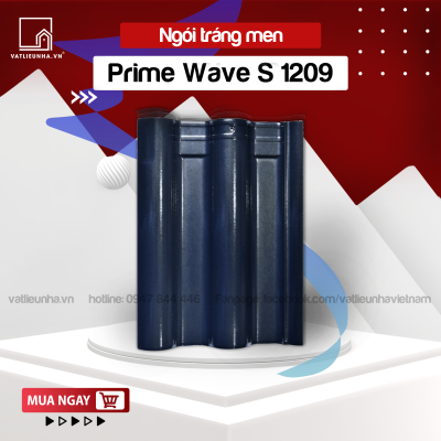 NGÓI TRÁNG MEN HAI SÓNG PRIME WAVE S 1209 MÀU XANH TÍM THAN
