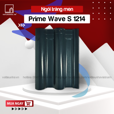 NGÓI TRÁNG MEN HAI SÓNG PRIME WAVE S 1214 MÀU XANH RÊU