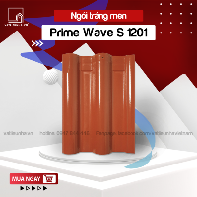 NGÓI ĐỎ TRÁNG MEN HAI SÓNG PRIME WAVE S 1201