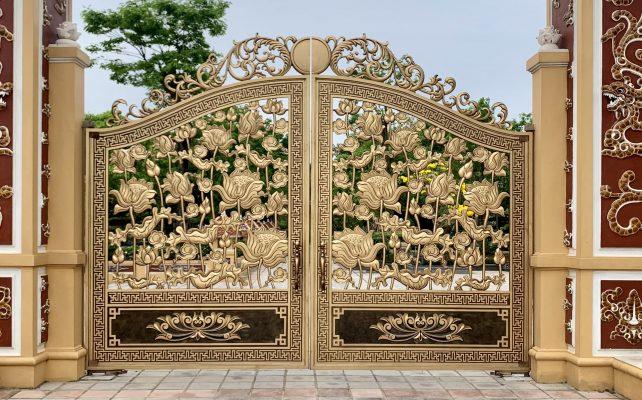 Vật liệu làm cổng nhà đẹp | Cổng nhôm đúc | Vật Liệu Nhà