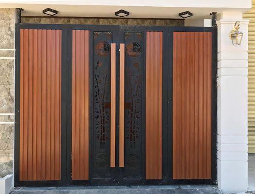 Vật liệu làm cổng nhà đẹp | Vật liệu nhà | Vật liệu giả gỗ | Cổng gỗ nhựa composite