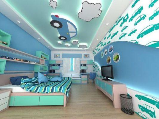 màu sơn phòng ngủ đẹp kích thích sự sáng tạo cho bé trai, vật liệu nhà, vật liệu hoàn thiện, sơn toa, màu sơn đẹp, màu sơn phòng ngủ cho bé,